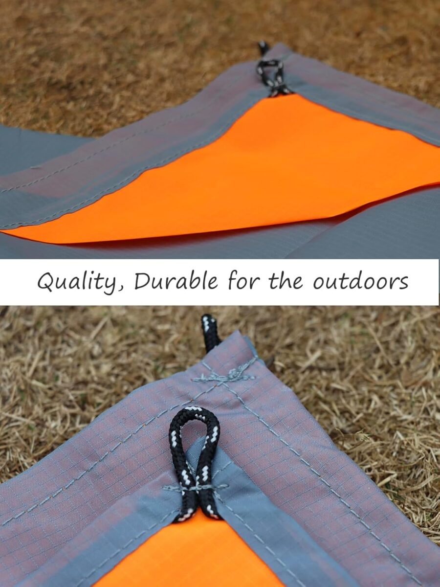 Pocket Picnic Blanket, Sandproof Waterproof Lightweight Pocket Camping Tarp, 55″x60″ Foldable &Easily Fits into Small Bag, Washable Quick Dry Compact Beach Mat for Outdoors Recreation - Image 2